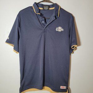 Milwaukee Brewers Kids Polo Shirt Polyester Short Sleeve Size Small Youth Blue